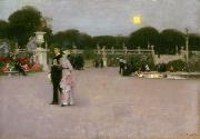 John Singer Sargent The Luxembourg Gardens at Twilight (mk18) Spain oil painting artist